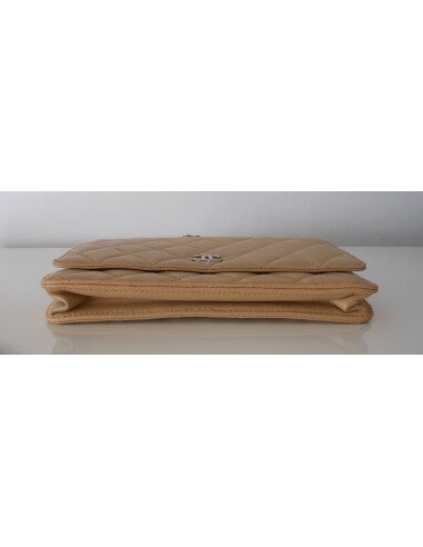 POCHETTE CHANEL WALLET ON CHAIN BEIGE
