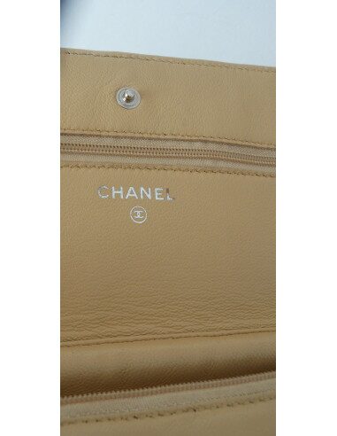 POCHETTE CHANEL WALLET ON CHAIN BEIGE