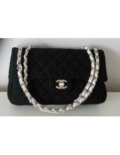 SAC CHANEL TIMELESS TOILE NOIR