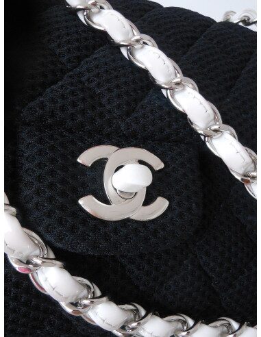 SAC CHANEL TIMELESS TOILE NOIR