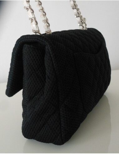 SAC CHANEL TIMELESS TOILE NOIR
