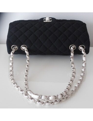 SAC CHANEL TIMELESS TOILE NOIR