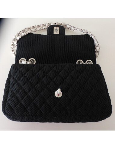 SAC CHANEL TIMELESS TOILE NOIR