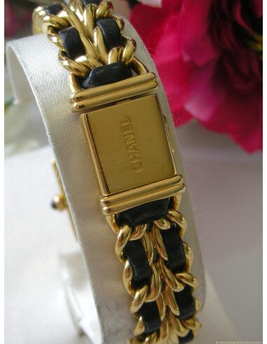 MONTRE CHANEL PREMIERE TAILLE XL PLAQUE OR