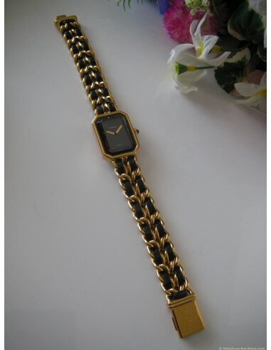 MONTRE CHANEL PREMIERE TAILLE XL PLAQUE OR