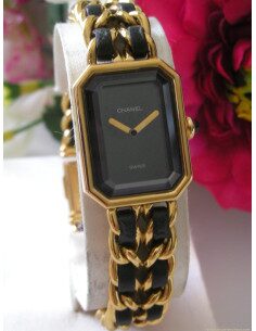 MONTRE CHANEL PREMIERE TAILLE XL PLAQUE OR