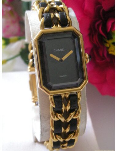 MONTRE CHANEL PREMIERE TAILLE XL PLAQUE OR