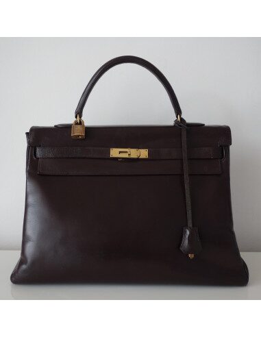 SAC HERMES KELLY 35 MARRON