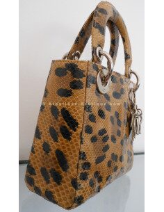 SAC MINI LADY DIOR VINTAGE PYTHON 2