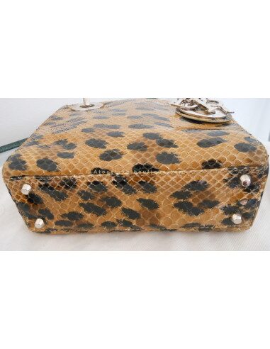 SAC MINI LADY DIOR VINTAGE PYTHON