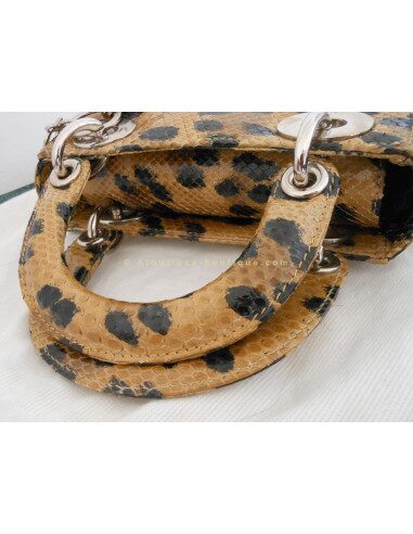 SAC MINI LADY DIOR VINTAGE PYTHON