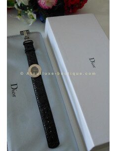 MONTRE LADY DIOR BRACELET CANNAGE NOIR 2