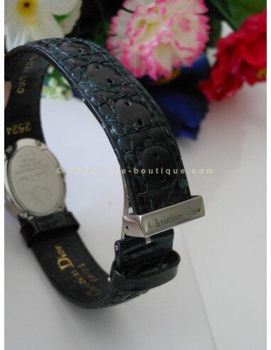 MONTRE LADY DIOR BRACELET CANNAGE NOIR