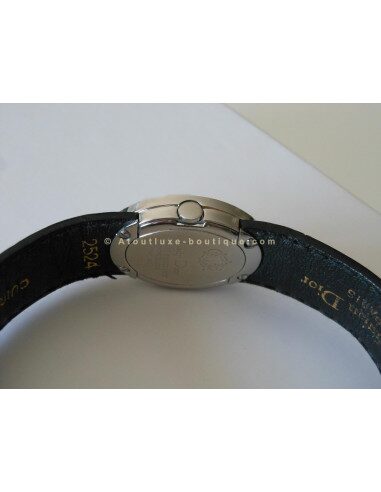 MONTRE LADY DIOR BRACELET CANNAGE NOIR