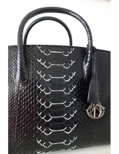 SAC DIOR BAR PYTHON NOIR