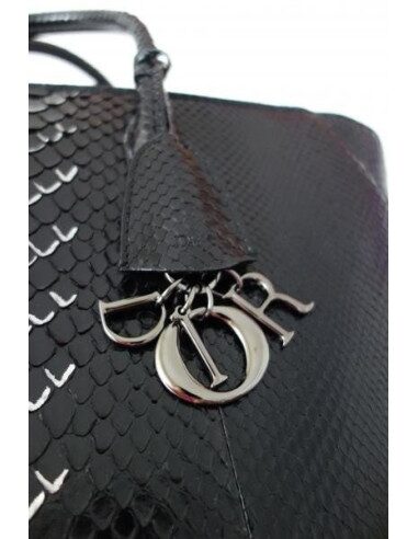 SAC DIOR BAR PYTHON NOIR