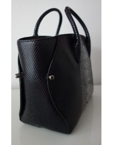 SAC DIOR BAR PYTHON NOIR