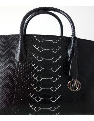 SAC DIOR BAR PYTHON NOIR