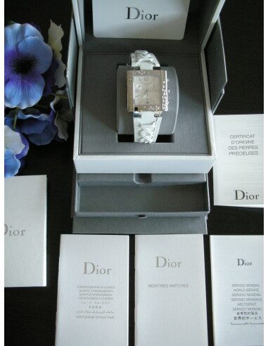 MONTRE CHRISTIAN DIOR RIVA SPARKLING 43 DIAMANTS CHRONOGRAPHE