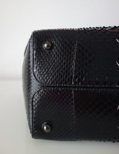 SAC DIOR BAR PYTHON NOIR