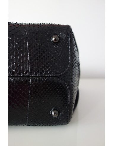 SAC DIOR BAR PYTHON NOIR