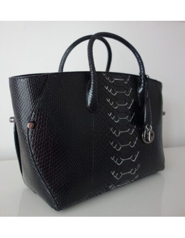 SAC DIOR BAR PYTHON NOIR
