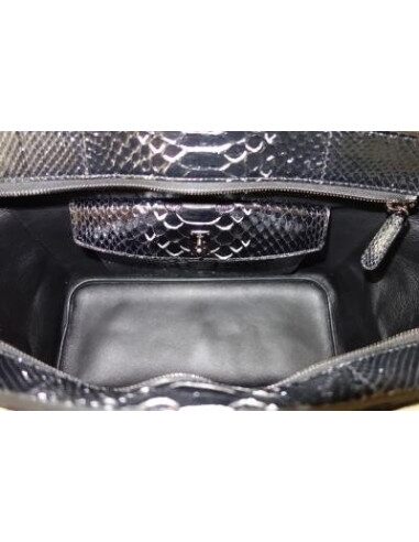 SAC DIOR BAR PYTHON NOIR