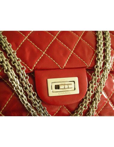 SAC CHANEL 2.55 ROUGE TAILLE L