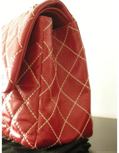 SAC CHANEL 2.55 ROUGE TAILLE L