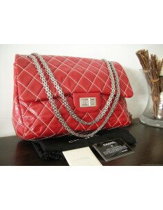 SAC CHANEL 2.55 ROUGE TAILLE L