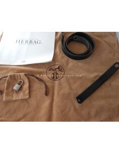 SAC HERMES HERBAG NOIR GRAND MODELE 2
