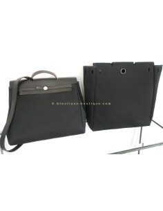 SAC HERMES HERBAG NOIR GRAND MODELE