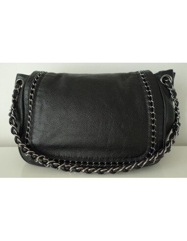 SAC CHANEL CUIR NOIR 